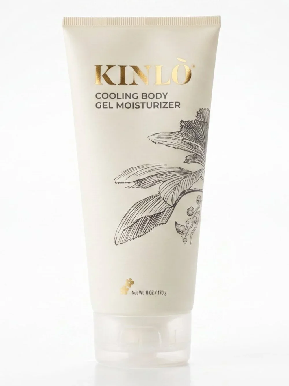 KINLO Cooling Body Gel Moisturizer with Soothing Aloe Vera and Glycerin 6 oz.